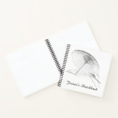 Bleistift Zeichnend Personalisiertes Sketchbuch Notizblock (Innenseite)