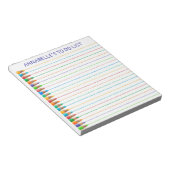 Bleistift-Zeilen, um Notepad anzupassen Notizblock (angewinkelt)