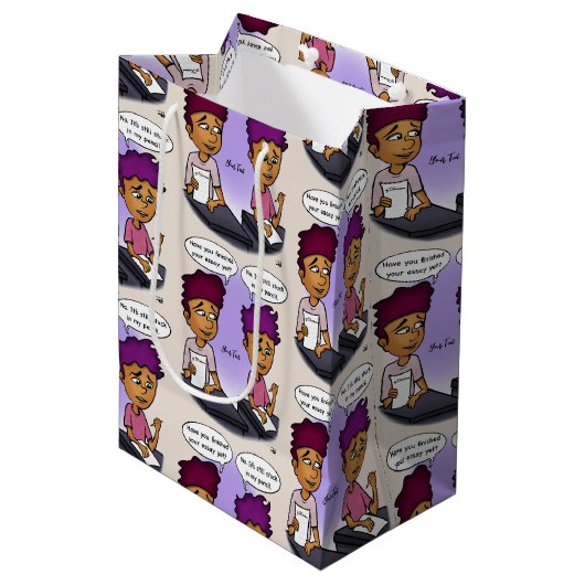 Bleistiftbeutel Mittlere Geschenktüte (Vorderseite Schrägansicht)