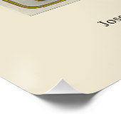 Bleistiftbox-Verpackung Glänzendes Poster (Ecke)