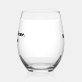 Bleistifte Geduld & Pinot Personalisierter Lehrer  Weinglas Ohne Stiel (Links)