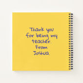Bleistifte und Pinsel Vielen Dank Lehrer Geschenk Notizblock (Rückseite)