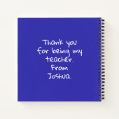 Bleistifte und Pinsel Vielen Dank Lehrer Geschenk Notizblock (Rückseite)