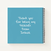 Bleistifte und Pinsel Vielen Dank Lehrer Geschenk Notizblock (Rückseite)