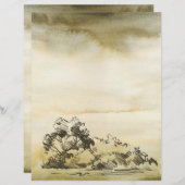 Bleistifthäuser auf Wasserfarbendeckelblättern (Vorne/Hinten)