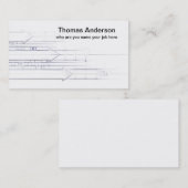 Bleistiftlinien, die Geschäftskarte zeichnen Visitenkarte (Vorne/Hinten)