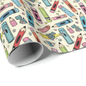 Bleistiftmuster Geschenkpapier (Rolleneckpunkt)
