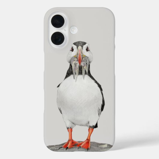 Bleistiftpuffin Case-Mate iPhone Hülle (Rückseite)