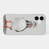 Bleistiftpuffin iPhone 16 Hülle (Rückseite (Horizontal))