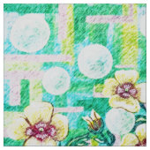 Bleistiftskizze Blumenstoff Stoff (Muster)