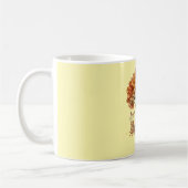 Bleistiftspäne-Textur-Wandkunst Kaffeetasse (Links)