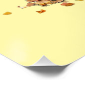 Bleistiftspäne-Textur-Wandkunst Poster (Ecke)