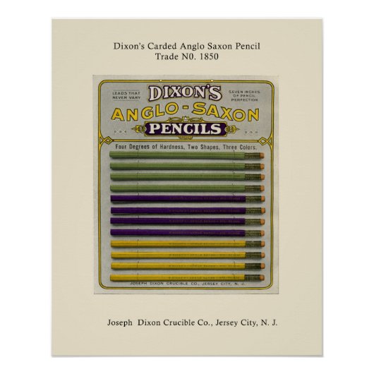 Bleistiftverpackung Glossy Poster (Vorderseite)