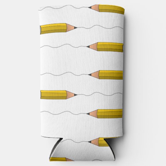 Bleistiftzähler auf weiß selters dosenkühler (Vorderseite)