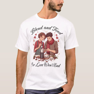 Blend und tendieren unsere Liebe wird nicht enden T-Shirt