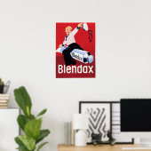 BLENDAX Toothpaste Lächeln Sailor Junge Alte Deuts Poster (Heimbüro)