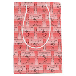 Blende Beauty Coral vertikale Geschenktasche Mittlere Geschenktüte