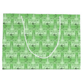 Blende Beauty Sage Horizontal Geschenktasche Große Geschenktüte (Rückseite)