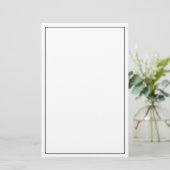 Blende benutzerdefinierte Farbe Briefpapier (Stehend Vorderseite)