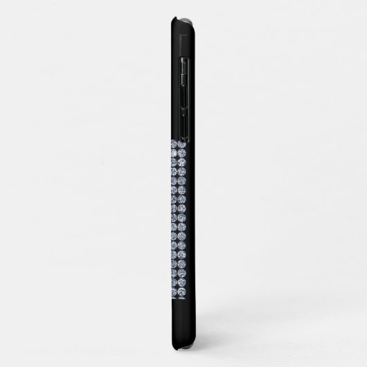 Blende Diamond Black Monogram Case-Mate iPhone Hülle (Hinten/Links)