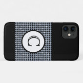 Blende Diamond Black Monogram Case-Mate iPhone Hülle (Rückseite (Horizontal))