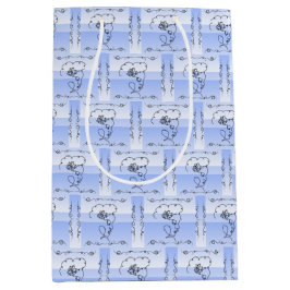 Blende Schönheit Periwinkle Vertikale Geschenktasc Mittlere Geschenktüte