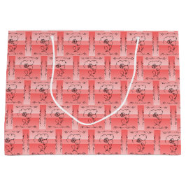 Blende Schönheitskoralle Horizontal Geschenktasche Große Geschenktüte