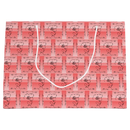 Blende Schönheitskoralle Horizontal Geschenktasche Große Geschenktüte (Vorderseite)