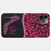Blende Sparkle Diamond Glitzer Leopard Rosa Case-Mate iPhone Hülle (Rückseite (Horizontal))