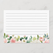 Blende zu Rezept Karte Rosa Rosa Blüte (Rückseite)