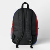 Blended Blue Red Bedruckter Rucksack (Rückseite)