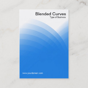 Blended Curves - Blau Visitenkarte