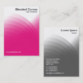 Blended Curves - Crimson Visitenkarte (Vorne/Hinten)