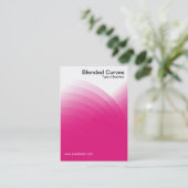 Blended Curves - Crimson Visitenkarte (Stehend Vorderseite)