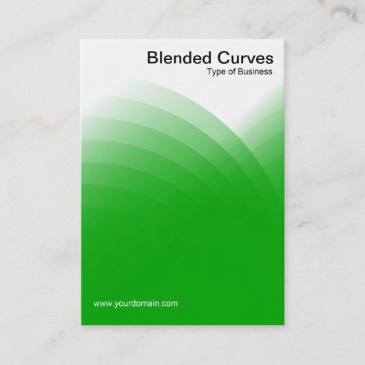 Blended Curves - grün Visitenkarte (Vorderseite)