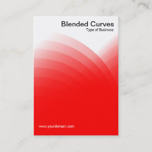 Blended Curves - Rot Visitenkarte