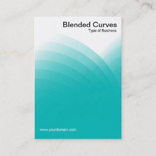 Blended Curves - Türkis Visitenkarte
