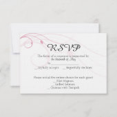 Blended Family Wedding Response Card RSVP Karte (Vorderseite)