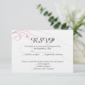 Blended Family Wedding Response Card RSVP Karte (Stehend Vorderseite)