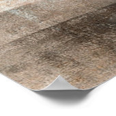 'Blended' Graues und Beige Abstrakt Art Poster (Ecke)