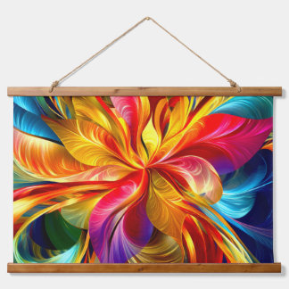 Blended Pedals Wandteppich Mit Holzrahmen