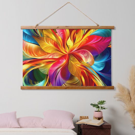 Blended Pedals Wandteppich Mit Holzrahmen (Schlafzimmer)