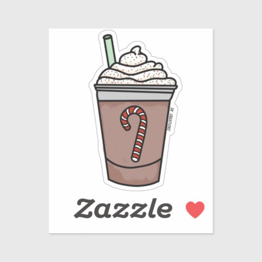 Blended Peppermint Mocha Aufkleber (Blatt)