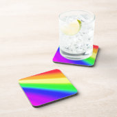 Blended Rainbow Multicolor Pride Getränkeuntersetzer (Rechte Seite)