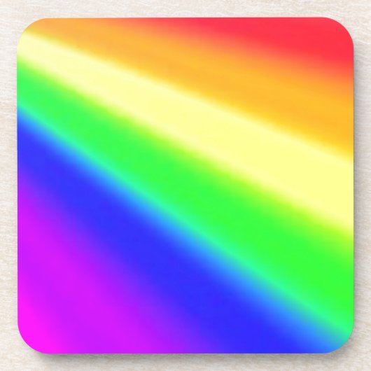 Blended Rainbow Multicolor Pride Getränkeuntersetzer (Vorderseite)