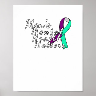Blended Ribbon-Aufkleber für die psychische Gesund Poster