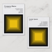 Blended Square - Schwarz bis Bernstein Visitenkarte (Vorne/Hinten)