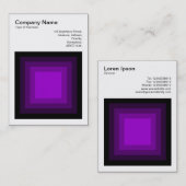 Blended Square - Schwarz bis Lila Visitenkarte (Vorne/Hinten)