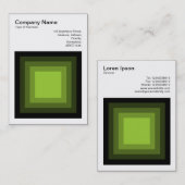 Blended Square - Schwarz - Grün Visitenkarte (Vorne/Hinten)