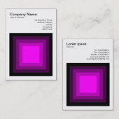 Blended Square - Schwarz - Magenta Visitenkarte (Vorne/Hinten)